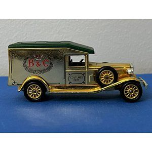 Vintage lledo b&c costumes gold packard diecast van truck rare!